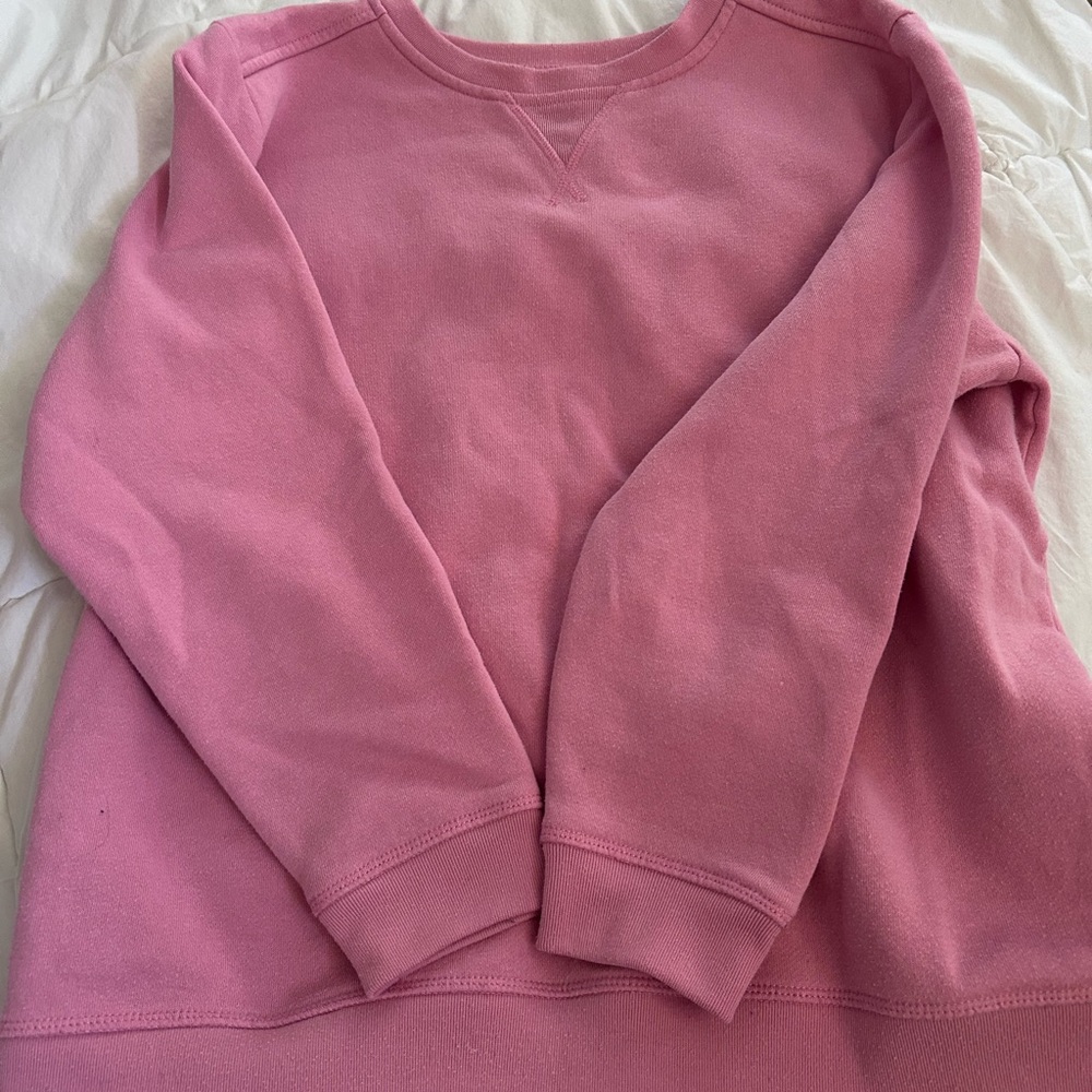 Karen Scott Pink Scoop Neck Crewneck Sweatshirt